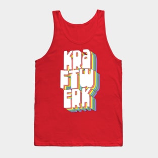 Kraftwerk // Retro Typography Design Tank Top